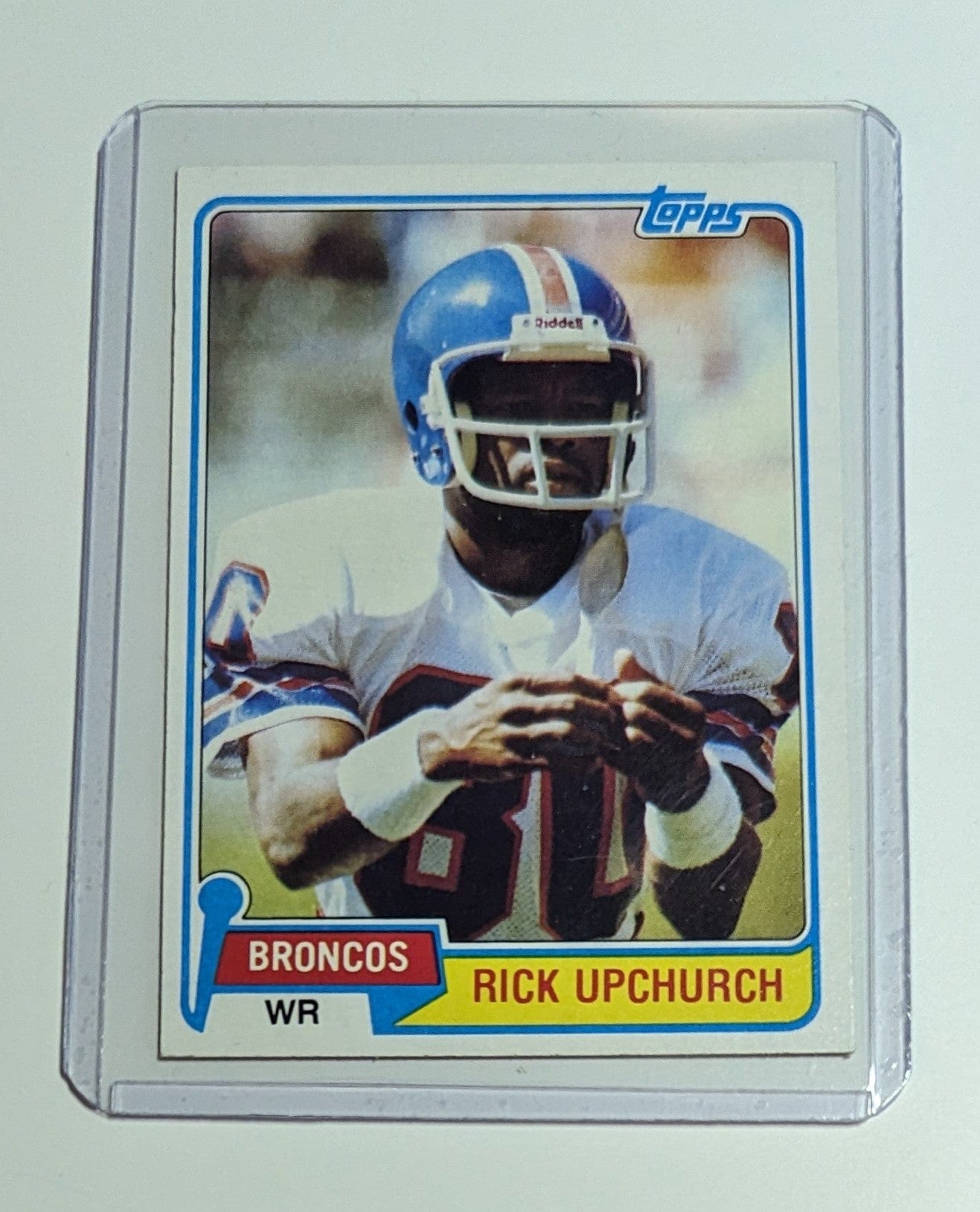 FIINR Football Card 1981 Topps Rick Upchurch Football Card #82 - Mint Condition