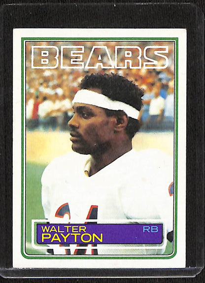 FIINR Football Card 1983 Walter Peyton "Sweetness" NFL Football Card #36 - Chicago Bears - Mint Condition