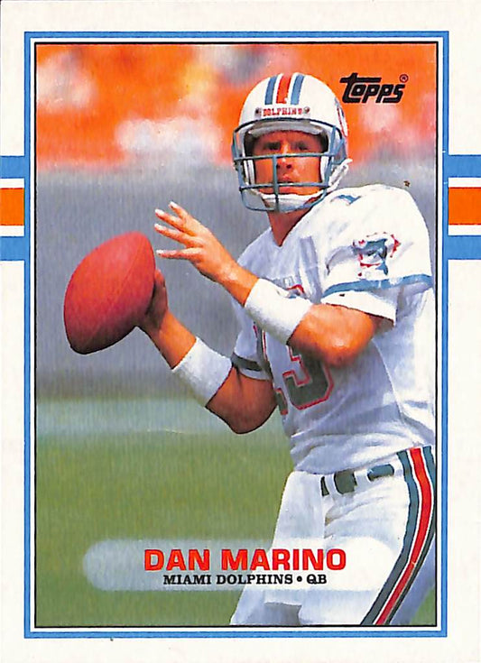 FIINR Football Card 1989 Topps Dan Marino NFL Football Card #293 - Mint Condition