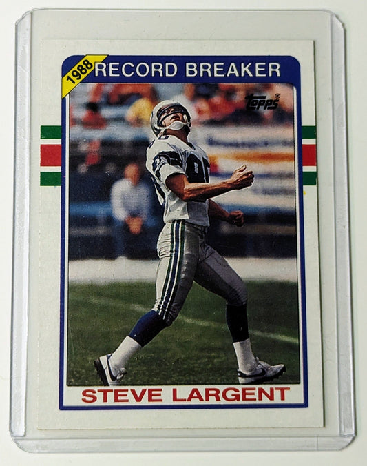FIINR Football Card 1989 Topps Steve Largent Football card #4 Mint Condition