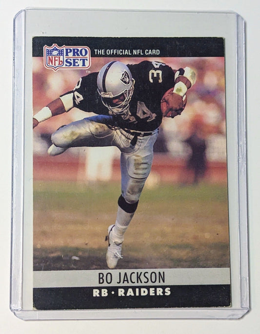 FIINR Football Card 1990 NFL Pro Set Bo Jackson Football Card #155