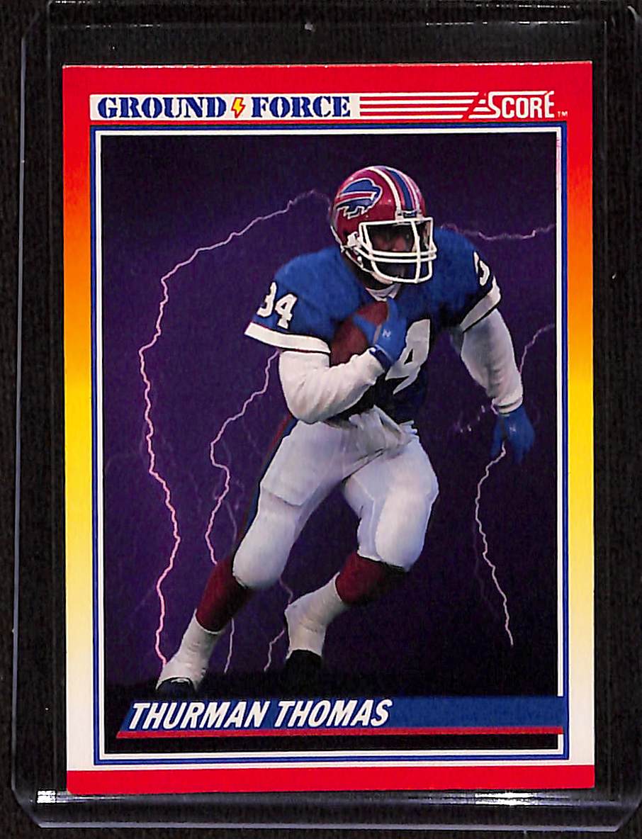 FIINR Football Card 1990 Score Thurman Thomas Ground Force NFL Football Card #322 - Mint Condition