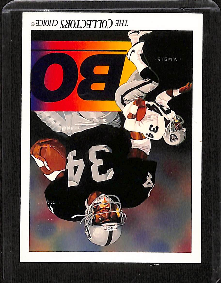 FIINR Football Card 1991 Upper Deck Bo Jackson The Collectors Choice Football Card #93 - Mint Condition