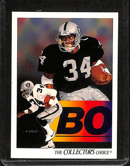 FIINR Football Card 1991 Upper Deck Bo Jackson The Collectors Choice Football Card #93 - Mint Condition