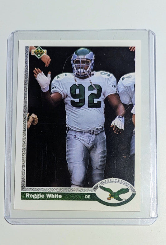 FIINR Football Card 1991 Upper Deck Reggie White Football Card #148 - Mint Condition