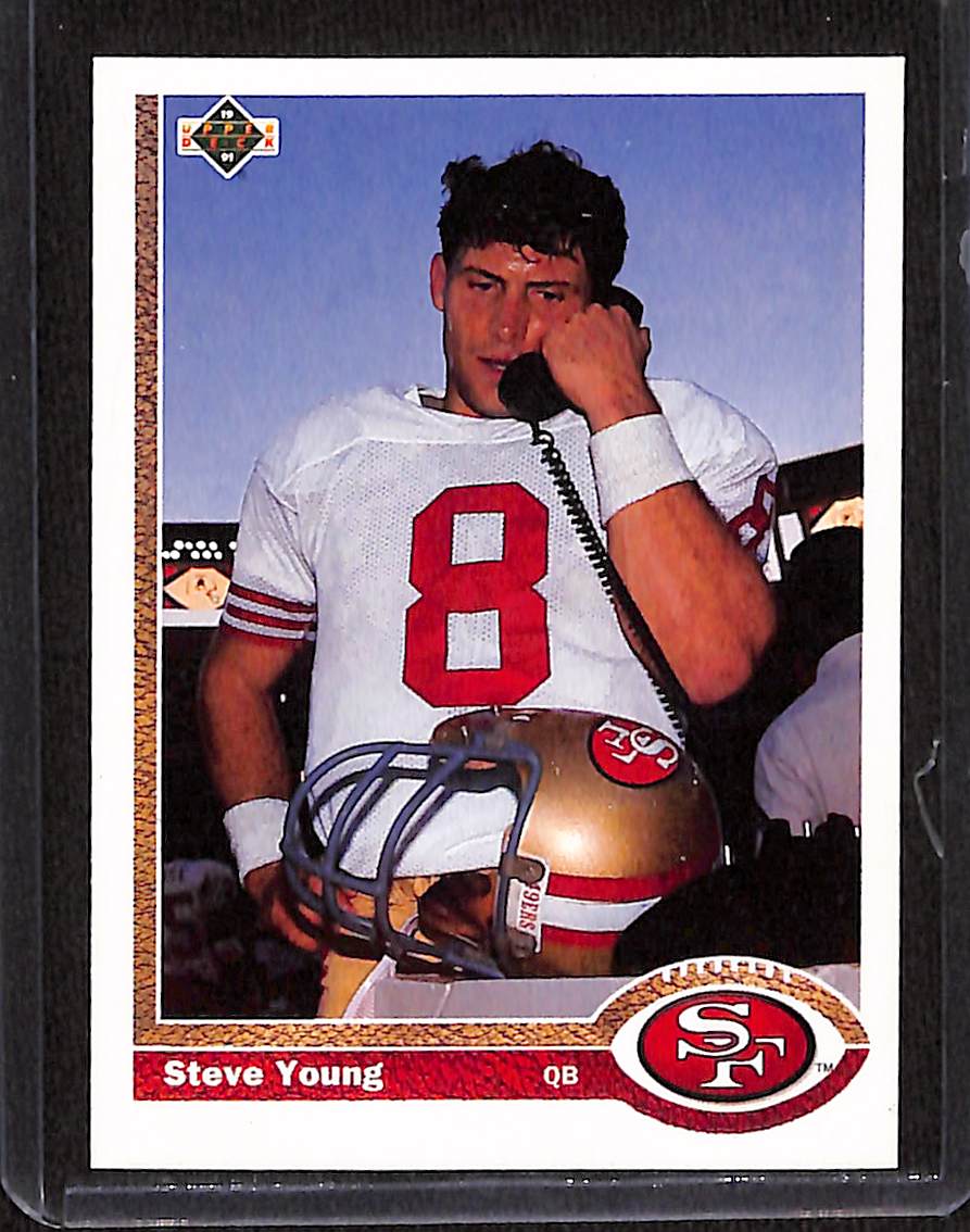 FIINR Football Card 1991 Upper Deck  Steve Young Football Card #101 - Mint Condition