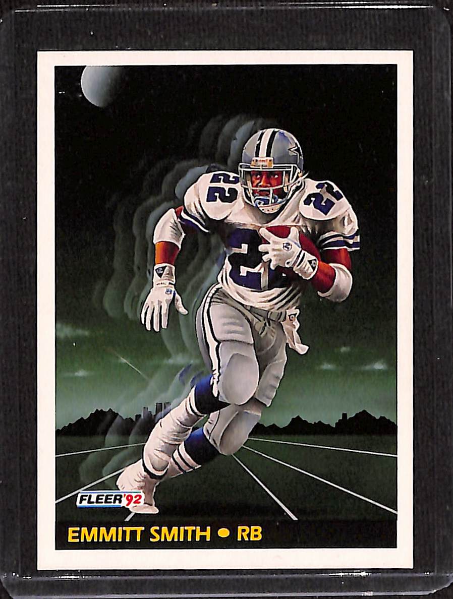 FIINR Football Card 1992 Fleer Emmitt Smith NFL Football Card #475 - Mint Condition