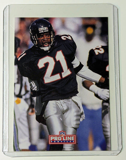 FIINR Football Card 1992 NFL Pro Line Deion Sanders  Football Card #458