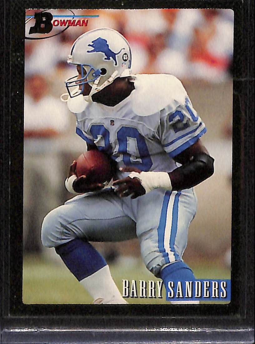 FIINR Football Card 1993 Bowman Barry Sanders NFL Football Card #140 - Mint Condition