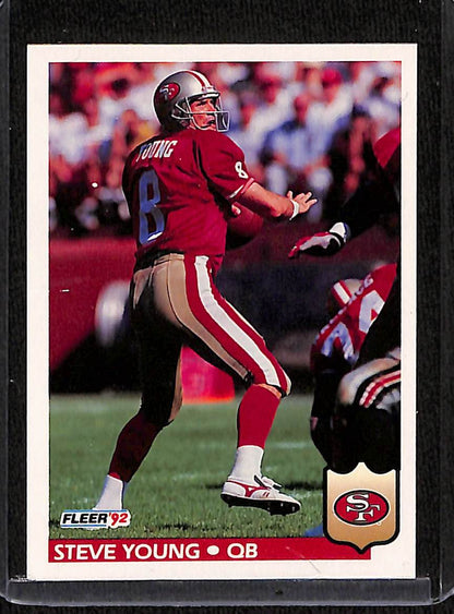 FIINR Football Card 1993 Fleer Steve Young NFL Football Card #386 - Mint Condition