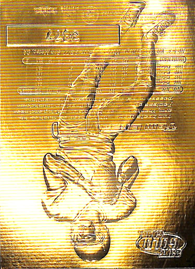 FIINR Football Card 2000 Fleer Tom Brady 23KT Gold Rookie Metallic Football Card #3877 - Rookie Card - Pristine Condition