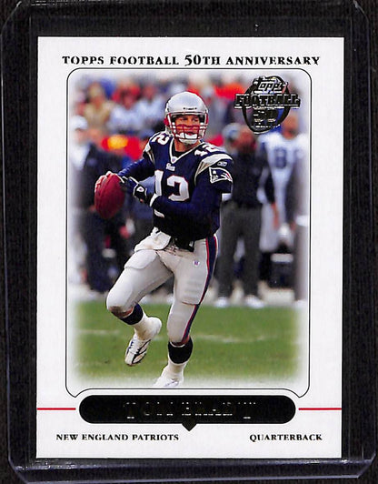 FIINR Football Card 2005 Topps 50 Years Tom Brady Football Card #10 - Pristine Condition