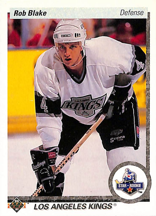 FIINR Hockey Card 1990 Upper Deck Rob Blake Hockey Card #45 - Mint Condition