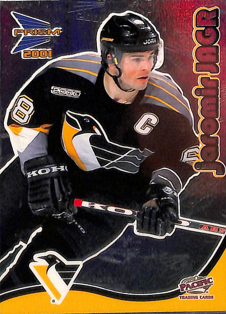 FIINR Hockey Card 2001 Prism Jaromir Jagr Hockey NHL Card #27 - Mint Condition