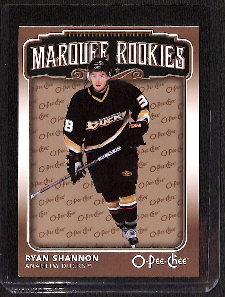 FIINR Hockey Card 2006 O-Pee-Chee Marquee Rookies Ryan Shannon NHL Hockey Card #537- Mint Condition