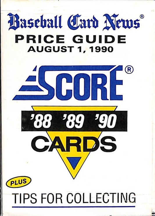 FIINR Other Sports Memorabilia 1988-1989-1990 Score Cards Pricing Guide - Plus Tips for Collecting