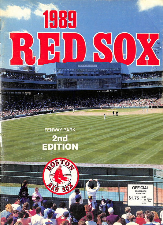 FIINR Other Sports Memorabilia 1989 Boston RED SOX 2nd Edition Official Scorebook Magazine - Pristine Condition