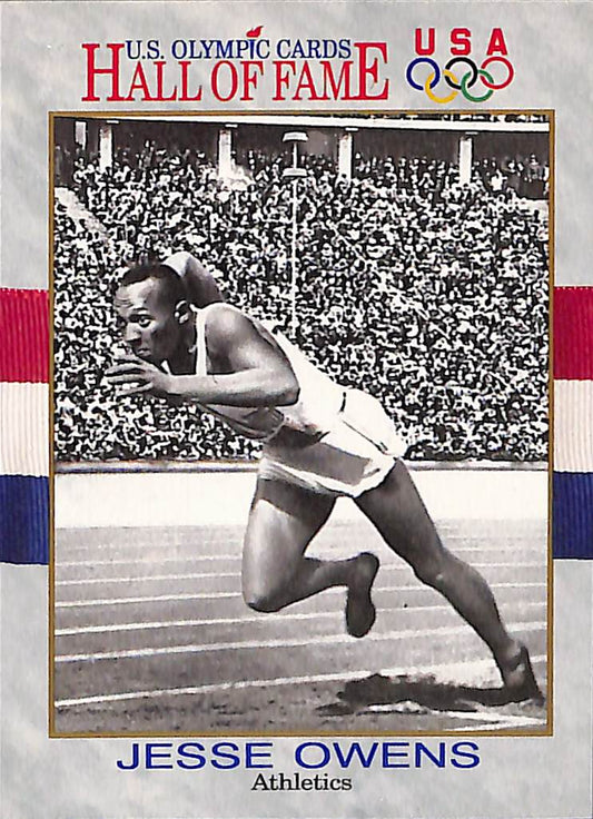 FIINR US Olympic Cards 1991 Jesse Owens US Olympic Trading Card #1 - Mint Condition