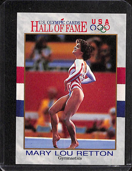 FIINR US Olympic Cards 1991 Mary Lou Retton Gymnastics US Olympic Trading Card #27 - Mint Condition