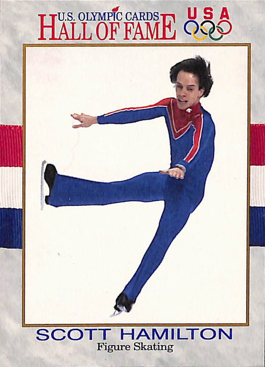 FIINR US Olympic Cards 1991 Scott Hamilton Figure Skating US Olympic Trading Card #46 - Mint Condition